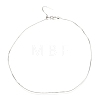 Adjustable Electroplate Brass Venetian Chain Necklaces MAK-L028-02P-2