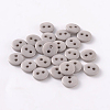 2-Hole Flat Round Resin Sewing Buttons for Costume Design BUTT-E119-36L-05-1