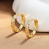 Twist Brass Hoop Earrings FS-WGA7E60-02-1