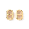Brass Silicone Slide Charms KK-C099-06A-G-1