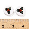 Christmas Theme Printed Opauqe Acrylic Beads OACR-R004-01E-4