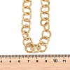 12MM 304 Stainless Steel Textured Ring Link Chain Necklaces for Women NJEW-Z115-11G-5
