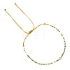 Adjustable Glass Seed Bead Braided Bead Bracelets for Women VT9382-38-1