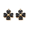 304 Stainless Steel Micro Pave Cubic Zirconia Pendants STAS-I352-07G-B02-1