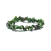 Natural Diopside Chips Beaded Stretch Bracelet BJEW-JB08081-1