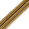 3 Strands 3 Styles Electroplate Non-magnetic Synthetic Hematite Beads Strands G-CW0001-09-11