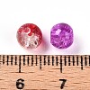 Baking Paint Transparent Crackle Glass Beads X1-DGLA-Q018-6mm-M01-4