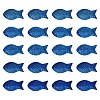 20Pcs Full Plated Frosted Electroplate Glass Fish Beads Strands EGLA-YW0001-68A-1