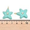 Dyed Synthetic Turquoise Pendants X-G-H353-01G-01-3