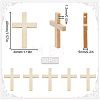 50Pcs Wood Pendants WOOD-SC0001-69-2