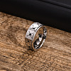 Non-Tarnish Stainless Steel Sun Moon Rotatable Ring PW-WG55710-01-2