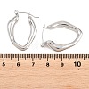Hollow Nuggets 304 Stainless Steel Hoop Earrings EJEW-P345-05P-3