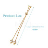 Rack Plating Adjustable Brass Slider Bracelets YS-TAC0001-13G-10