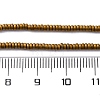 Electroplated Non-magnetic Hematite Beads Strands G-P571-A01-01A-4