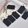16Pcs Rectangle PU Leather Keychains KEYC-DC0001-45A-5