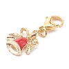 Christmas Theme Alloy Enamel Pendants X1-HJEW-JM00427-02-2