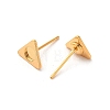 Triangle 304 Stainless Steel Studs Earrings STAS-H193-01G-2