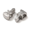 304 Stainless Steel European Beads STAS-K285-18P-2