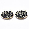 Eco-Friendly Alloy Enamel Pendants ENAM-Q437-039-NR-3