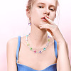 100Pcs Opaque ABS Plastic Beads MACR-TADJ0001-09-6