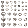 48Pcs 12 Style Tibetan Style Alloy Pendants FIND-TA0003-56-12