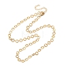 304 Stainless Steel 6MM Ring Link Chain Necklaces NJEW-P343-01A-G-4