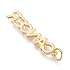 Brass Pendants ZIRC-I048-15G-07-2