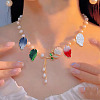 200Pcs 20 Colors Handmade Lampwork Pendants LAMP-DR0001-14-5