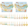 Flower & Bee Pendant Stitch Markers HJEW-AB00355-1