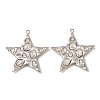 304 Stainless Steel Rhinestone Pendants RB-CBA6799-01P-1