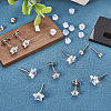 40Pcs 5 Size Crystal Rhinestone Tiny Star Stud Earrings EJEW-TA0001-13-12