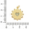 Brass Micro Pave Sky Blue Cubic Zirconia Pendants CU-CBA4A93-02C-G-3