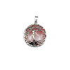 Cherry Quartz Glass Pendants FIND-PW0025-04Y-1