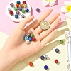 30Pcs Glass Rhinestone Clay Pave Round Beads RB-YW0001-24-5