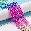 Dyed & Heated Synthetic Quartz Beads Strands G-P502-01C-04-3
