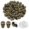 50Pcs Skull Alloy Rivets FIND-PH0062-01A-1