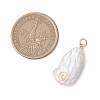 Natural Keshi Pearl Pendants PALLOY-JF04812-01-2