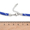 Ployester Core-Wrapped Round Cord Necklace Making KK-CBACFA2-03P-27-3