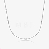 925 Sterling Silver Chain Necklaces UD3650-4-1