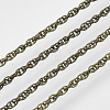 Soldered Brass Coated Iron Rope Chains CH-T002-04AB-2