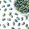 100Pcs Electroplate Transparent Glass Beads EGLA-YW0005-28J-1