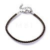 Polyester Cord Braided Bracelet Makings MAK-Z003-01P-30-1