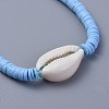 Handmade Polymer Clay Heishi Beads Braided Bracelets BJEW-JB04318-04-2