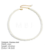 Elegant High-Quality Non-Fading Round Shell Pearl Beaded Heart Pendant Necklaces for Women VI2074-4-1