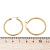 PVD Vacuum Plating 201 Stainless Steel Hoop Earrings for Women LS-EJEW-G260-02A-G-3