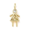 Brass Micro Pave Cubic Zirconia Pendants ZIRC-I356-17G-B07-1
