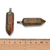 Natural Unakite Pendants GG-CBAA0EE-02P-13-2