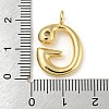 Rack Plating Brass Micro Pave Cubic Zirconia Pendants KK-A200-24G-G-3
