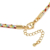 2.5MM Round Nylon Cotton Cord Necklace Making NJEW-C106-01G-4