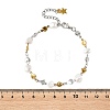 304 Stainless Steel Heart Link Chain Bracelets BJEW-JB14166-4